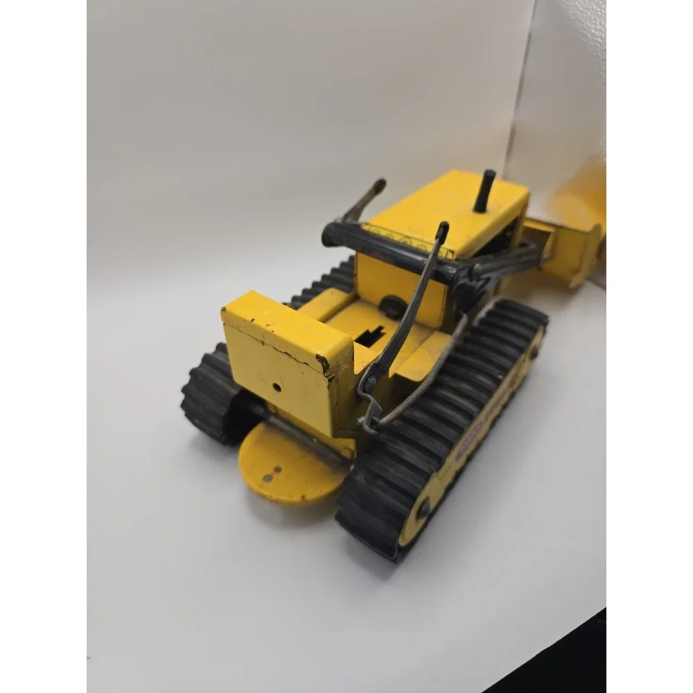 Vintage TONKA Pressed Steel Yellow Front End Loader Tractor / Bulldozer